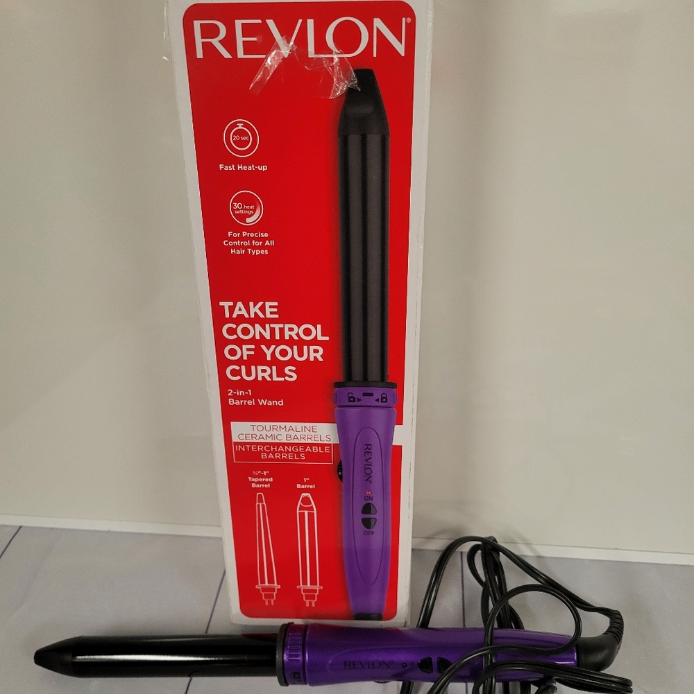 Revlon Purple Hair Curler, New In Opened Box
